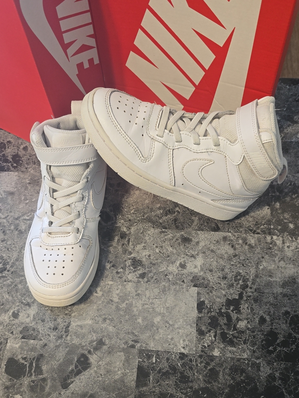 Kids White Nike Sneakers
